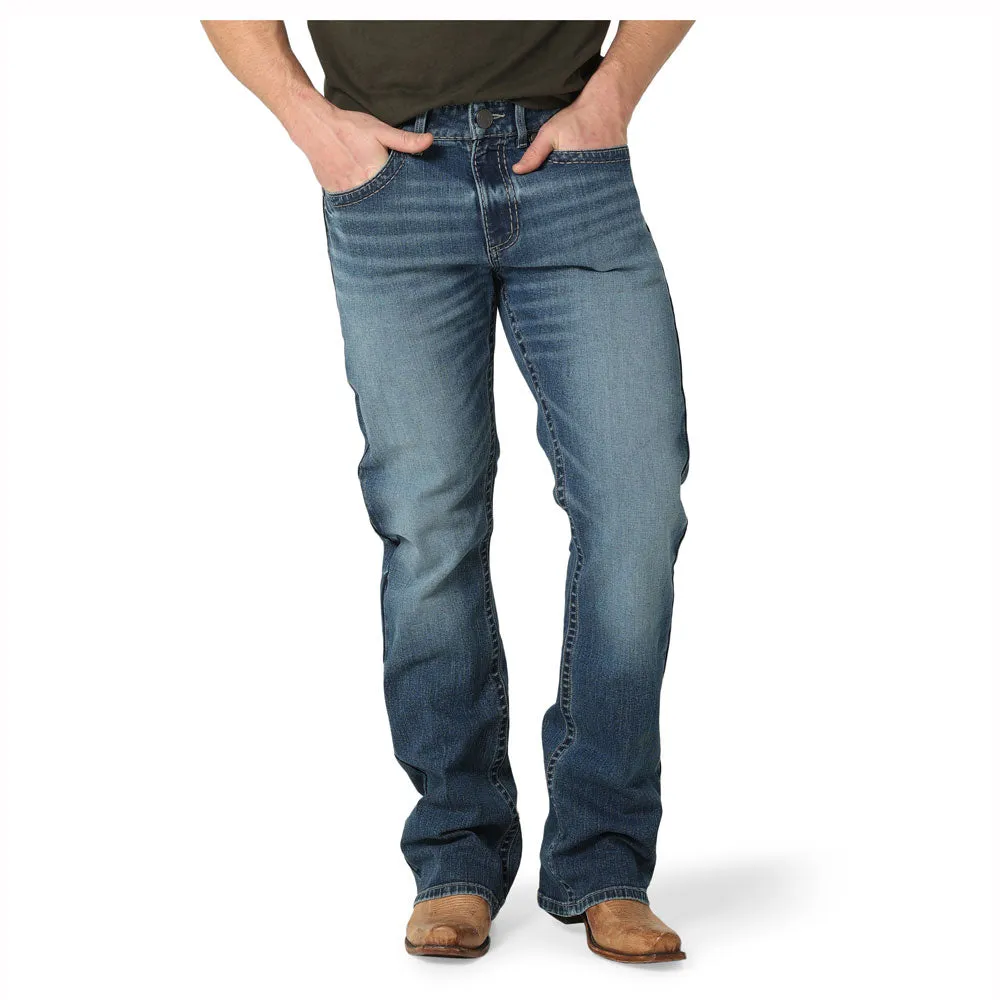 2315121 Wrangler Men's Rock 47 Slim Fit Boot Cut Jean - Edmond