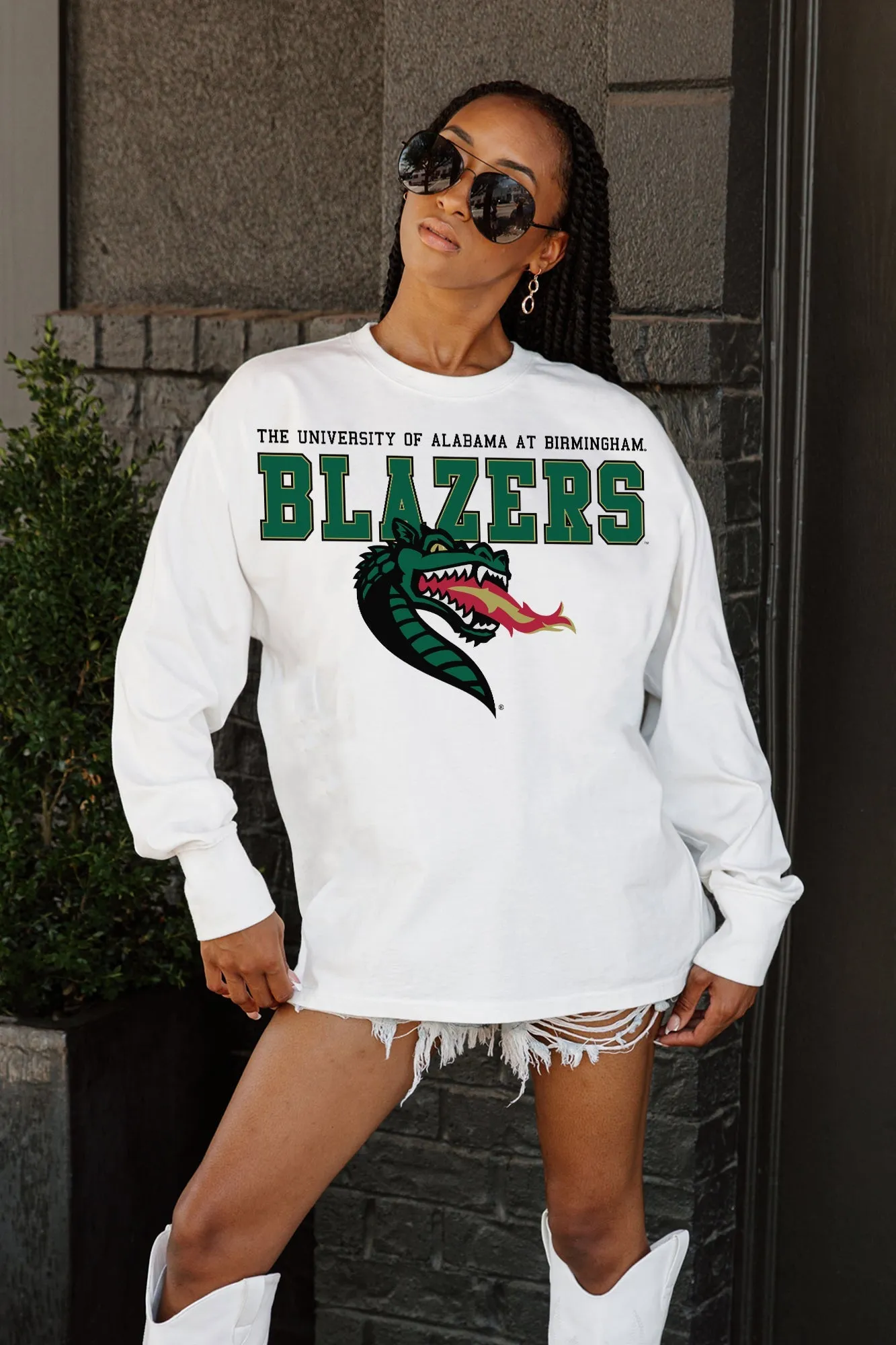 ALABAMA AT BIRMINGHAM BLAZERS BIG GOALS OVERSIZED LONG SLEEVE PULLOVER