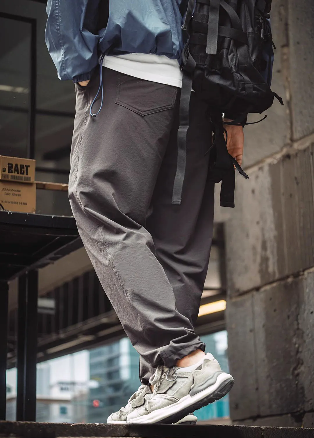 American Casual Outdoor Functional Tapered Elastic Waist Men's Trousers