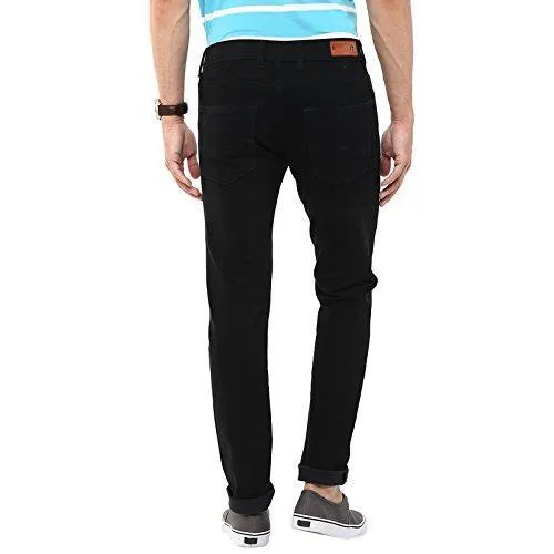American Crew Men's Black Slim Fit Jeans - 32 (ACJN141-32)