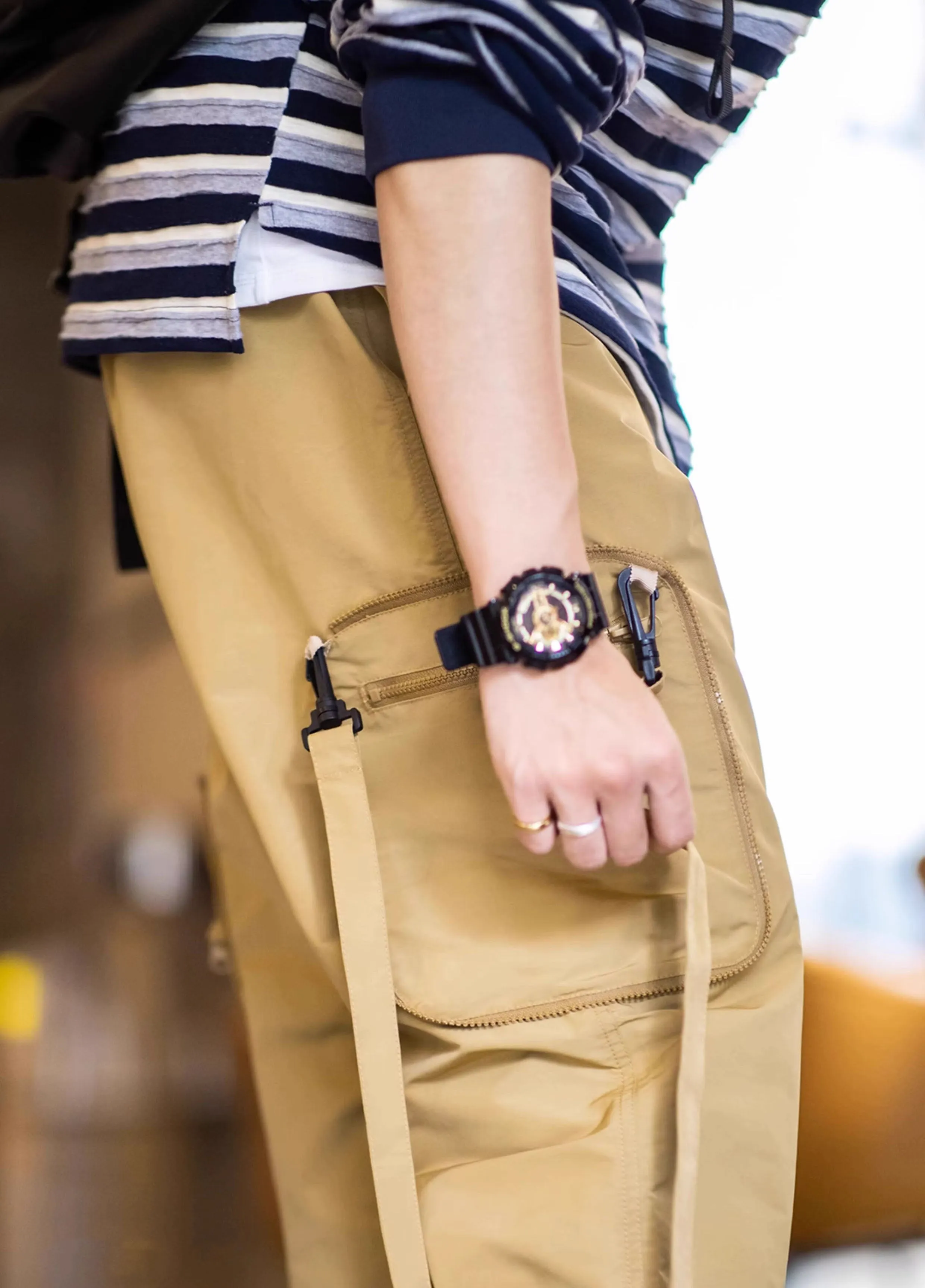 American Multi-Functional Pocket Loose Drawstring Men's Trousers