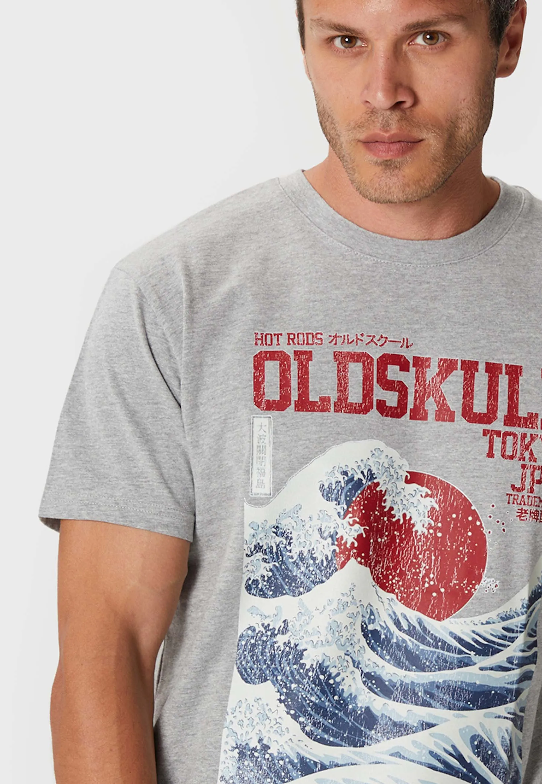 Big Wave T-Shirt Heather Grey