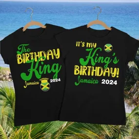 Birthday King - It's My Kings Birthday Couples Jamaica Vacation T Shirt, birthday squad shirts
