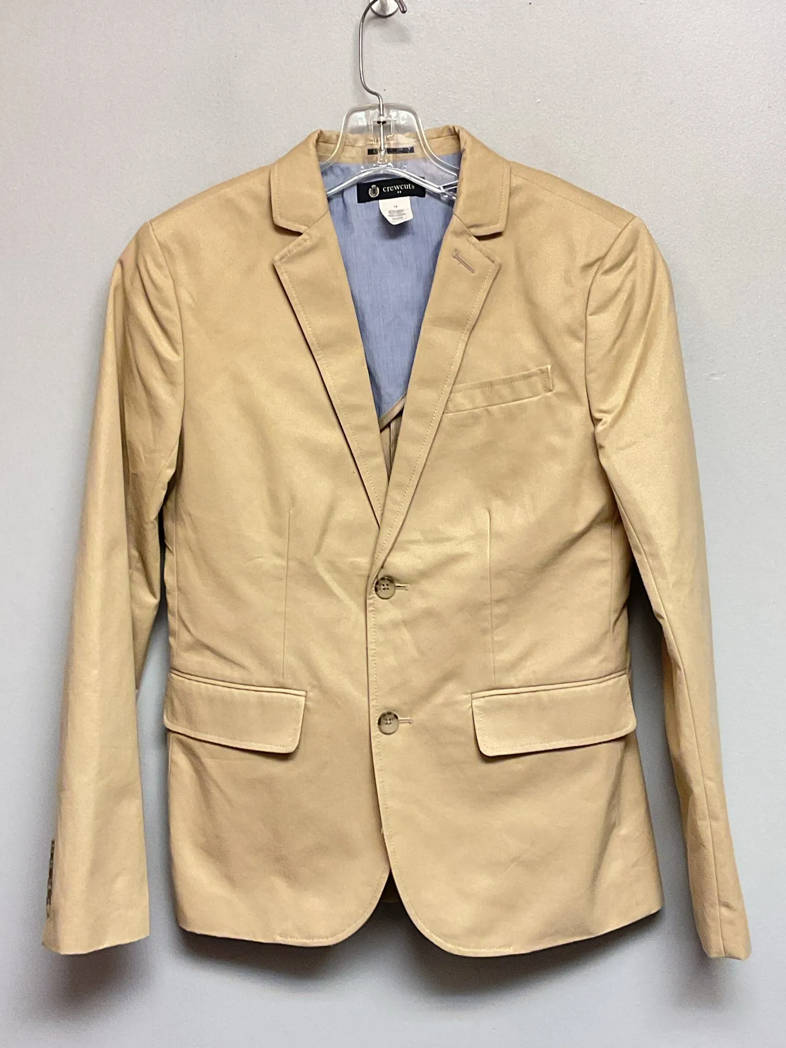 Crew Cuts Factory Size 14 Khaki Cotton Big Boys Blazers