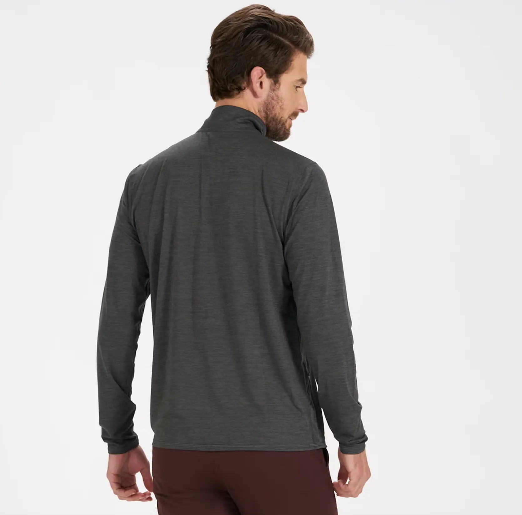Ease Performance Half Zip - Charcoal Heather