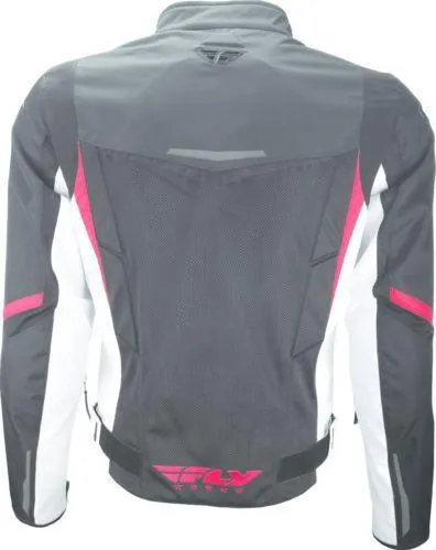 Fly Racing Airraid Men's White/Black Mesh Jacket
