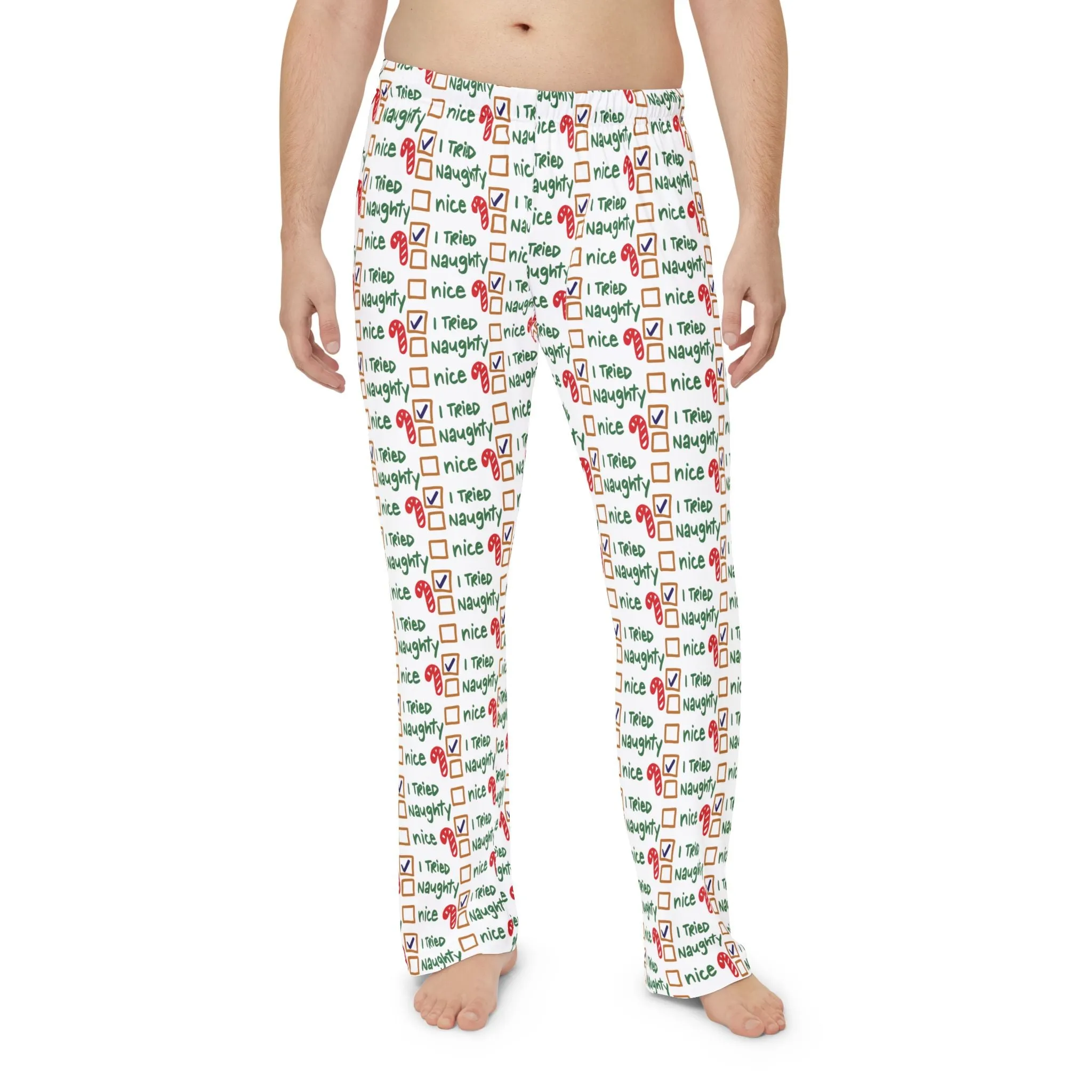 Holiday Humor Pajama Set - Naughty, Nice... I Tried! (Men)