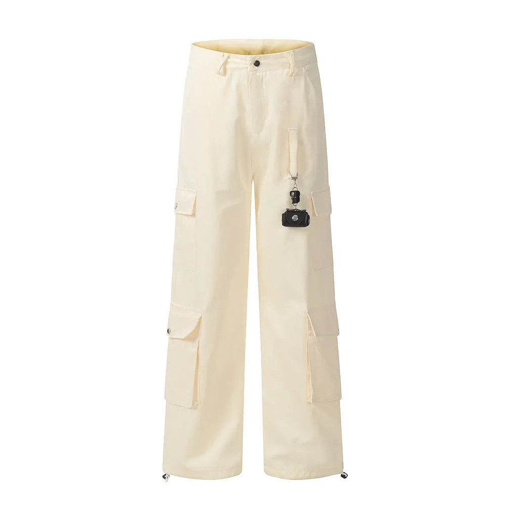 Men's American-style Pendant Ornament-pocket Pants