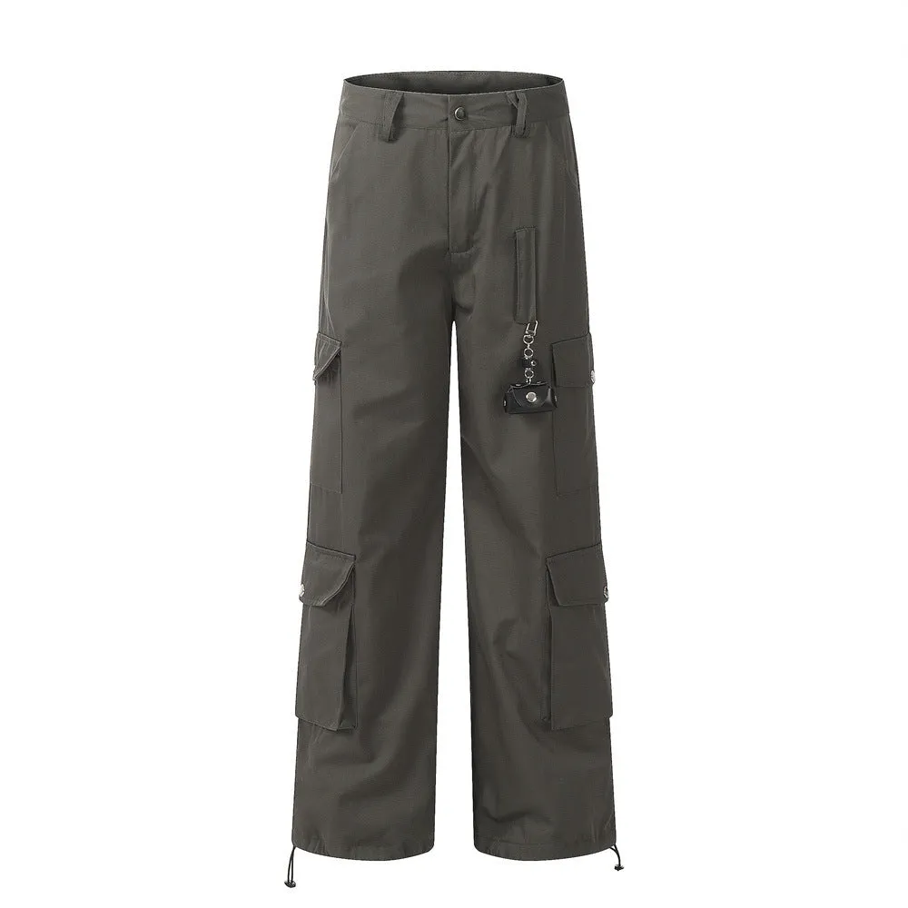 Men's American-style Pendant Ornament-pocket Pants