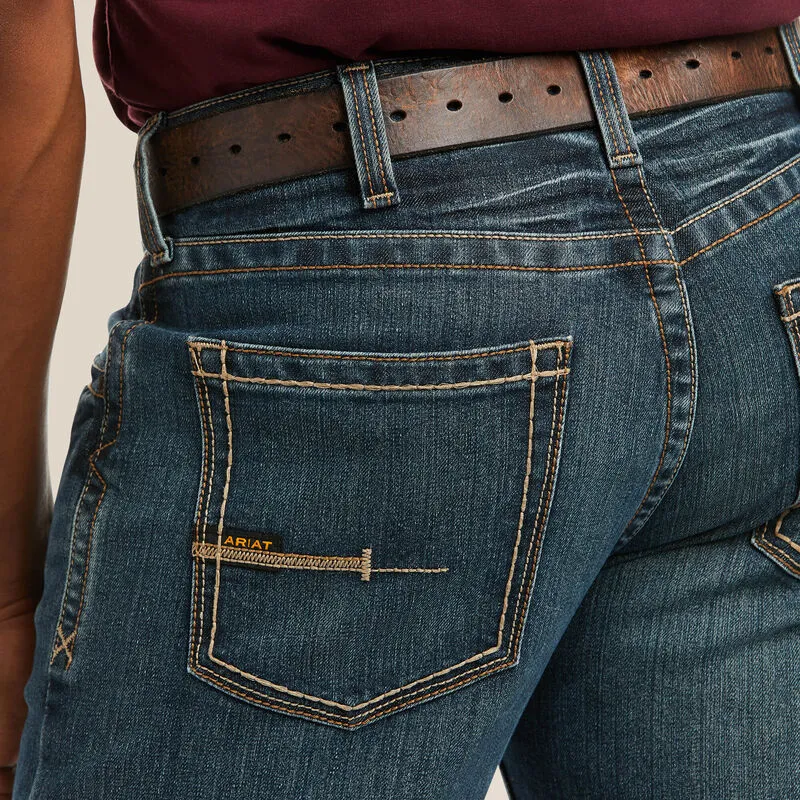 Men's Ariat Rebar M5 Straight DuraStretch Edge Stackable Straight Leg Jean 10016222