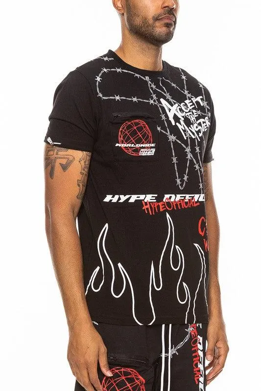 Mens Hype Official Print Tshirt