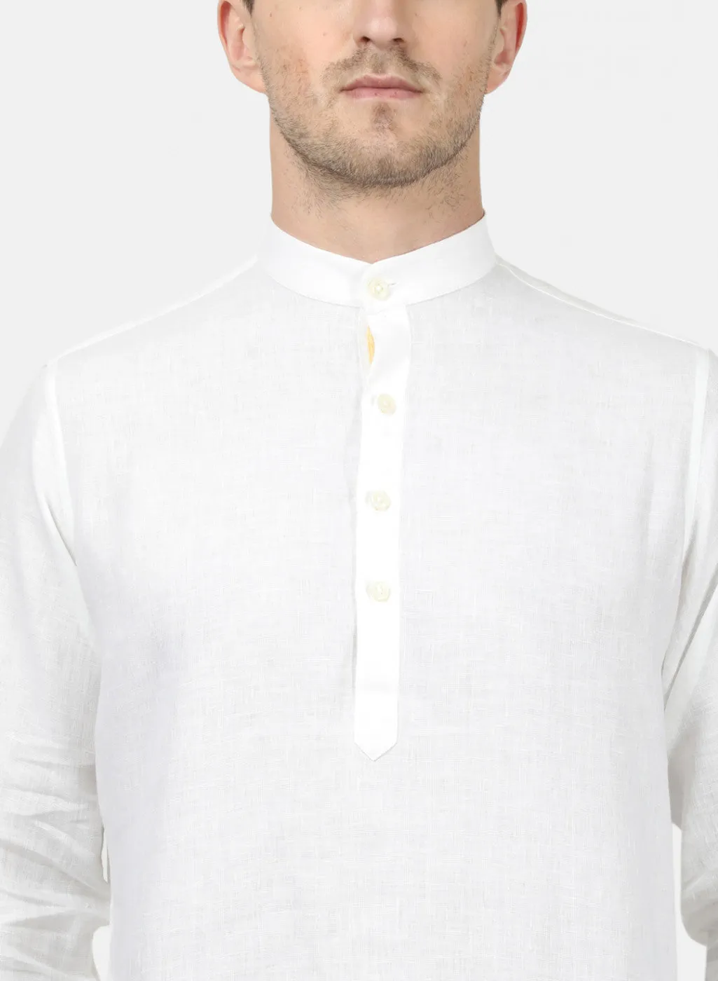 Mens White Solid Shirts