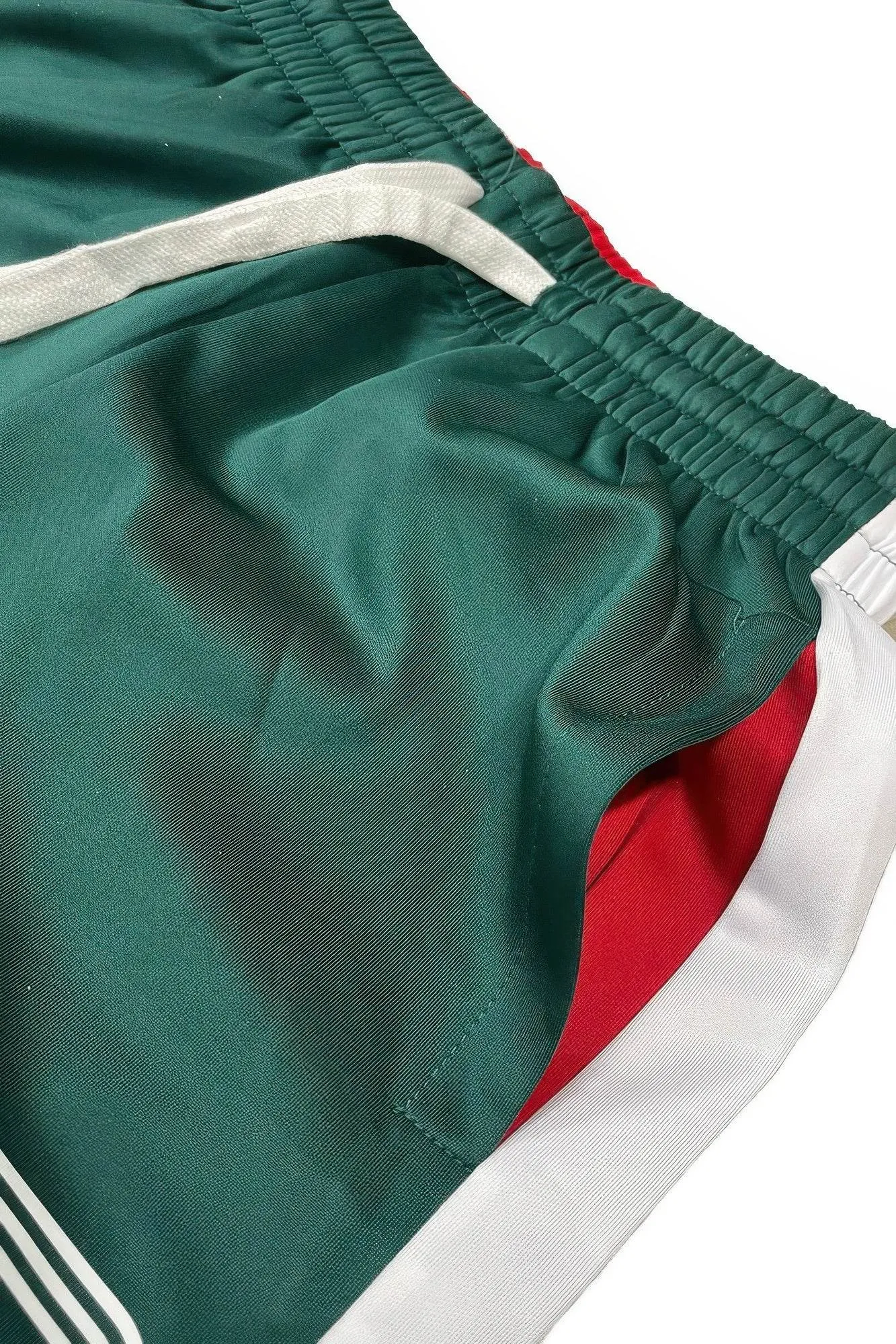 Mexico Print Color Block Track Sweatpants