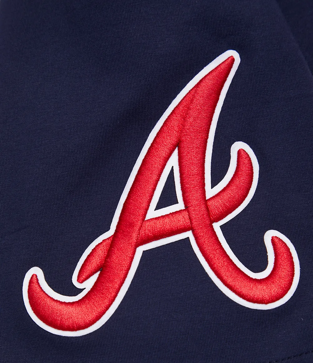 MLB ATLANTA BRAVES SCRIPT TAIL MEN'S TOPS (MIDNIGHT NAVY)