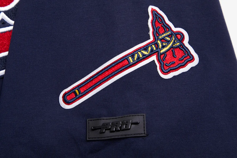 MLB ATLANTA BRAVES SCRIPT TAIL MEN'S TOPS (MIDNIGHT NAVY)