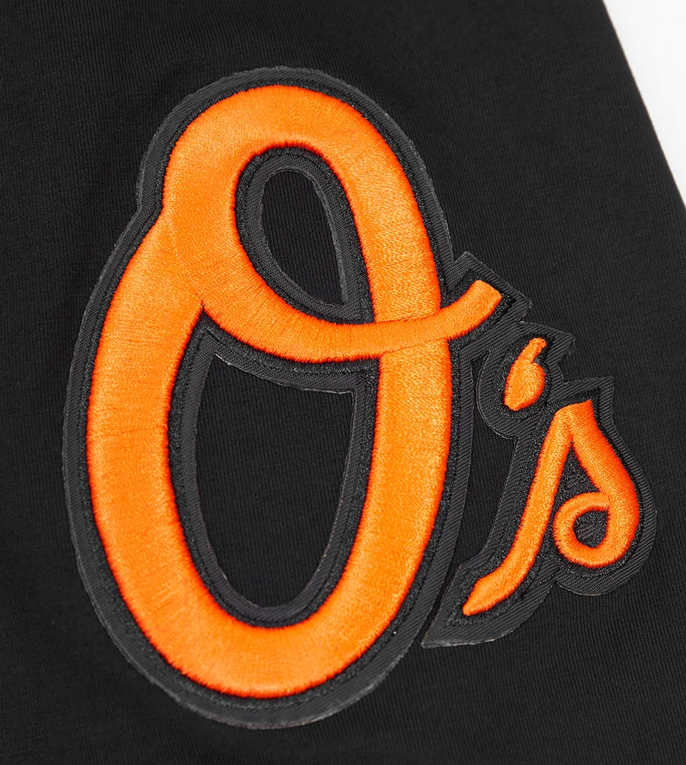 MLB BALTIMORE ORIOLES SCRIPT TAIL MEN'S TOPS (BLACK)