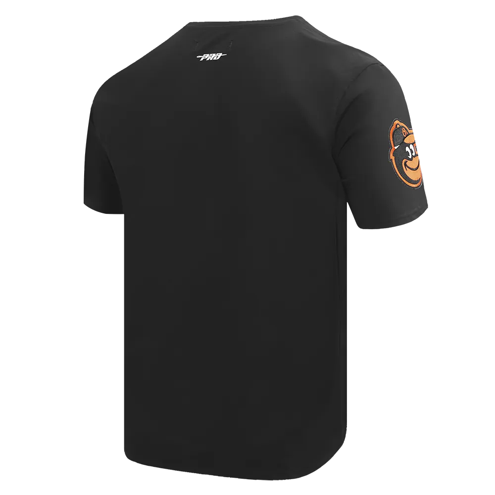 MLB BALTIMORE ORIOLES SCRIPT TAIL MEN'S TOPS (BLACK)