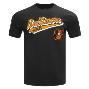 MLB BALTIMORE ORIOLES SCRIPT TAIL MEN'S TOPS (BLACK)