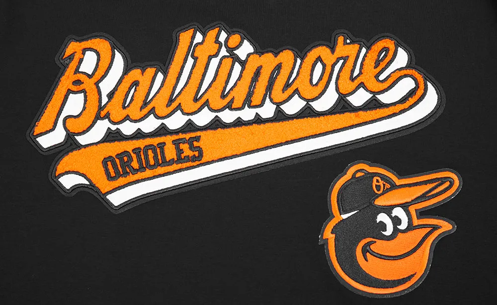 MLB BALTIMORE ORIOLES SCRIPT TAIL MEN'S TOPS (BLACK)