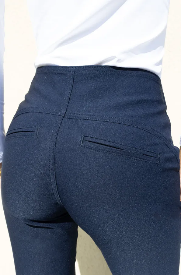 NO2MORO<BR>
Rome Serene Trousers<BR>
Black, Navy<BR>