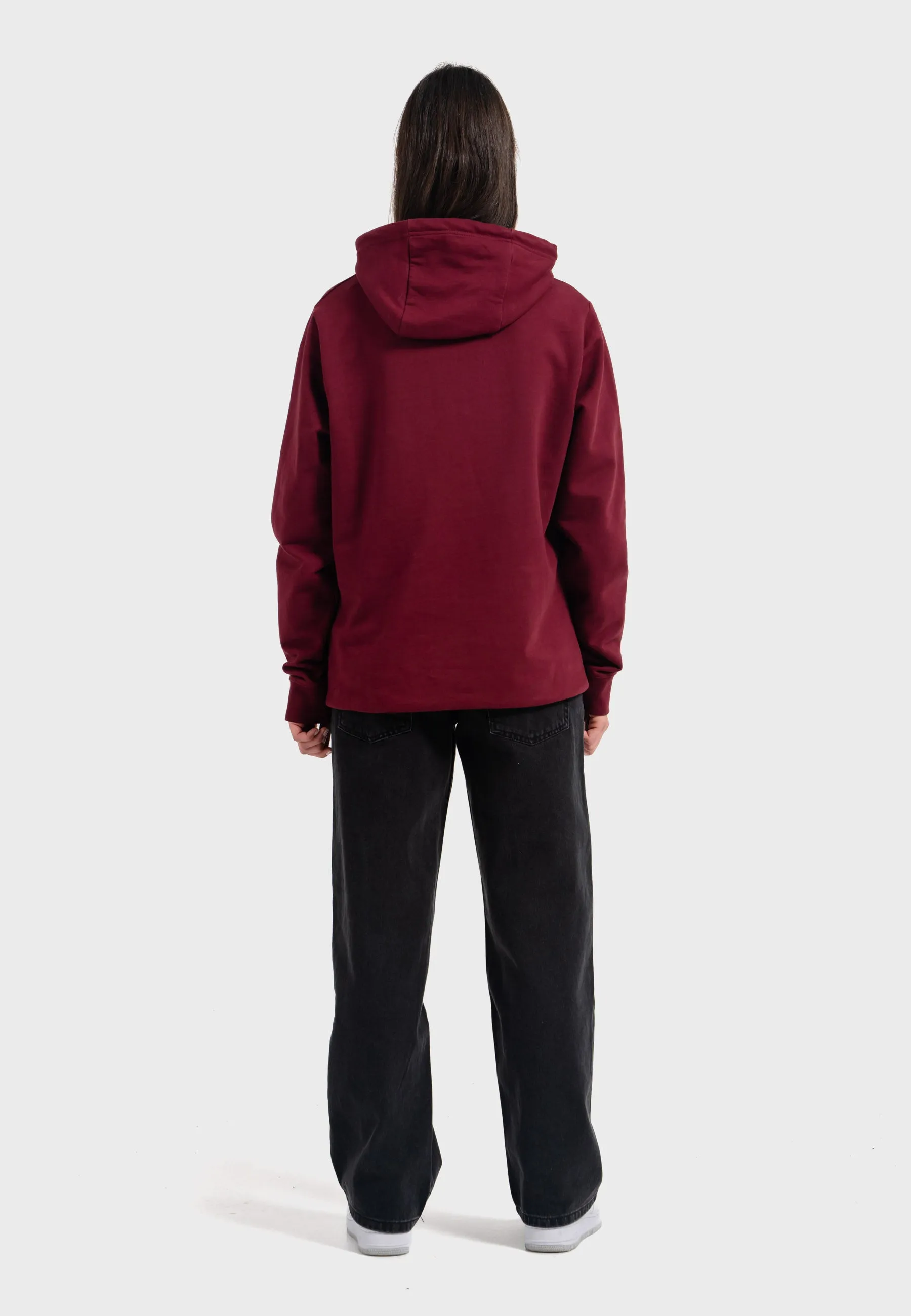 Oldskull Iconic Logo Hoodie Burgundy