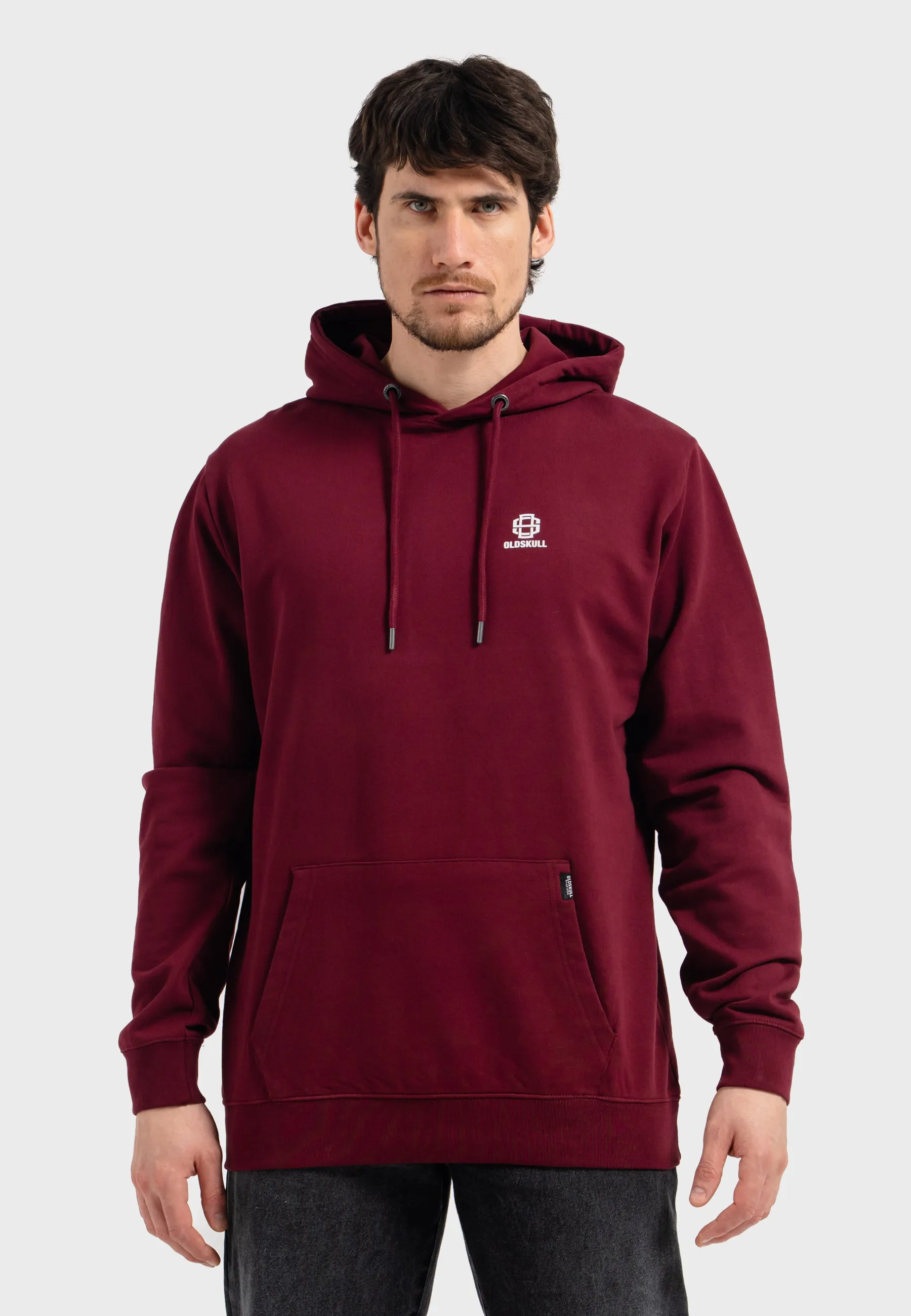 Oldskull Iconic Logo Hoodie Burgundy