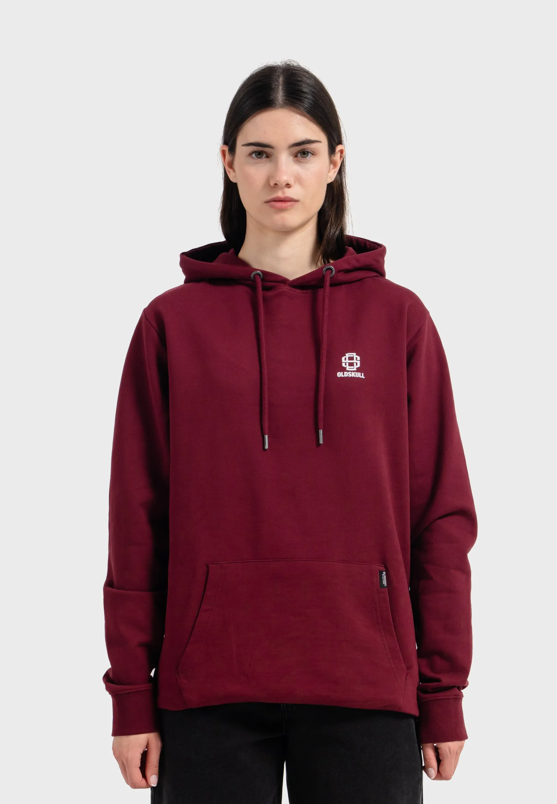 Oldskull Iconic Logo Hoodie Burgundy
