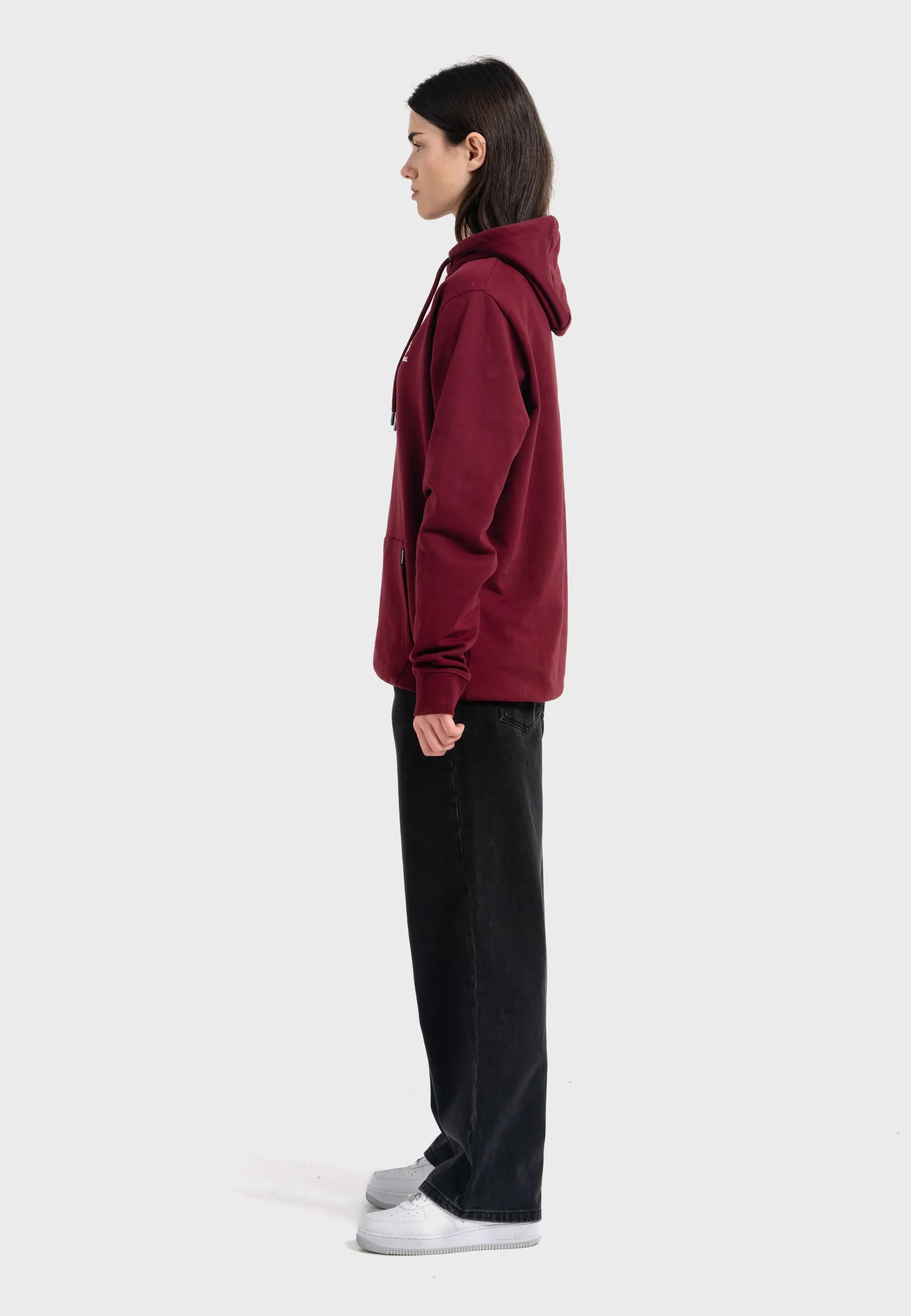 Oldskull Iconic Logo Hoodie Burgundy