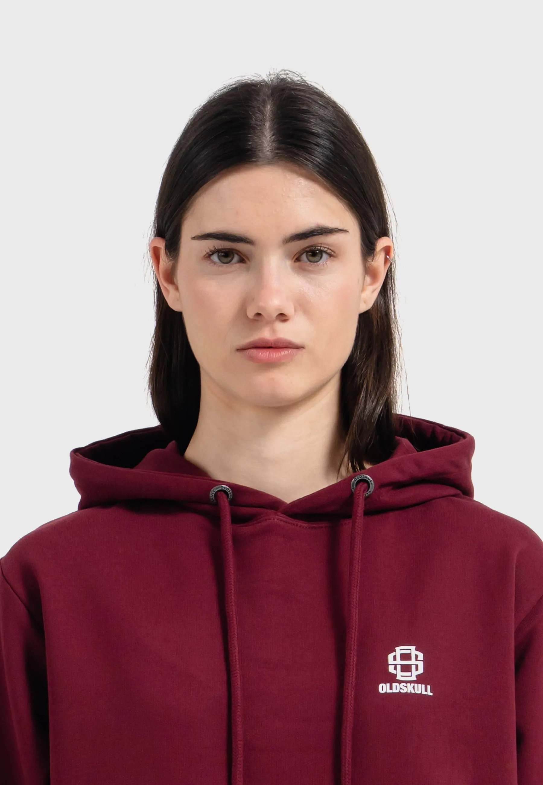 Oldskull Iconic Logo Hoodie Burgundy