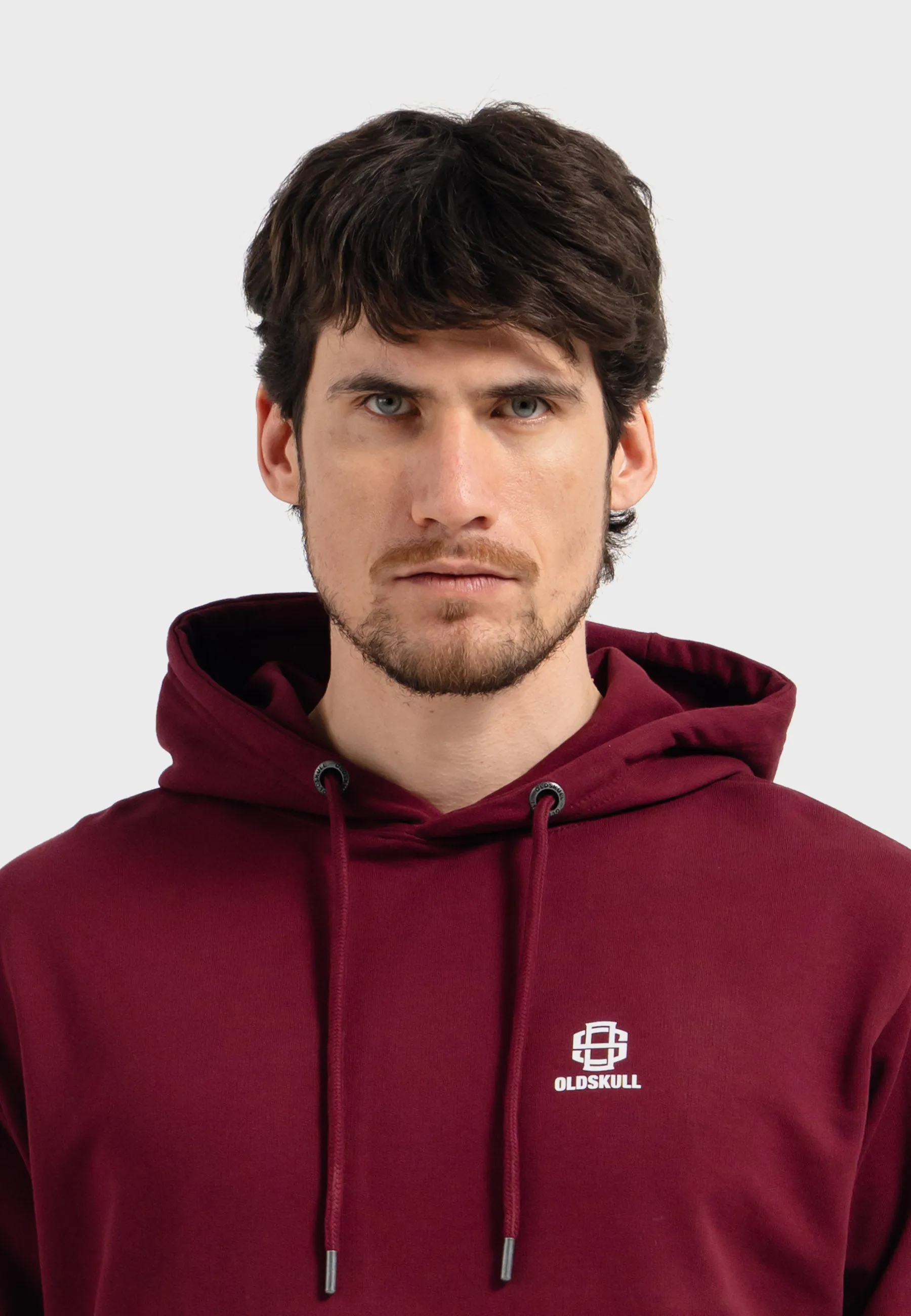 Oldskull Iconic Logo Hoodie Burgundy