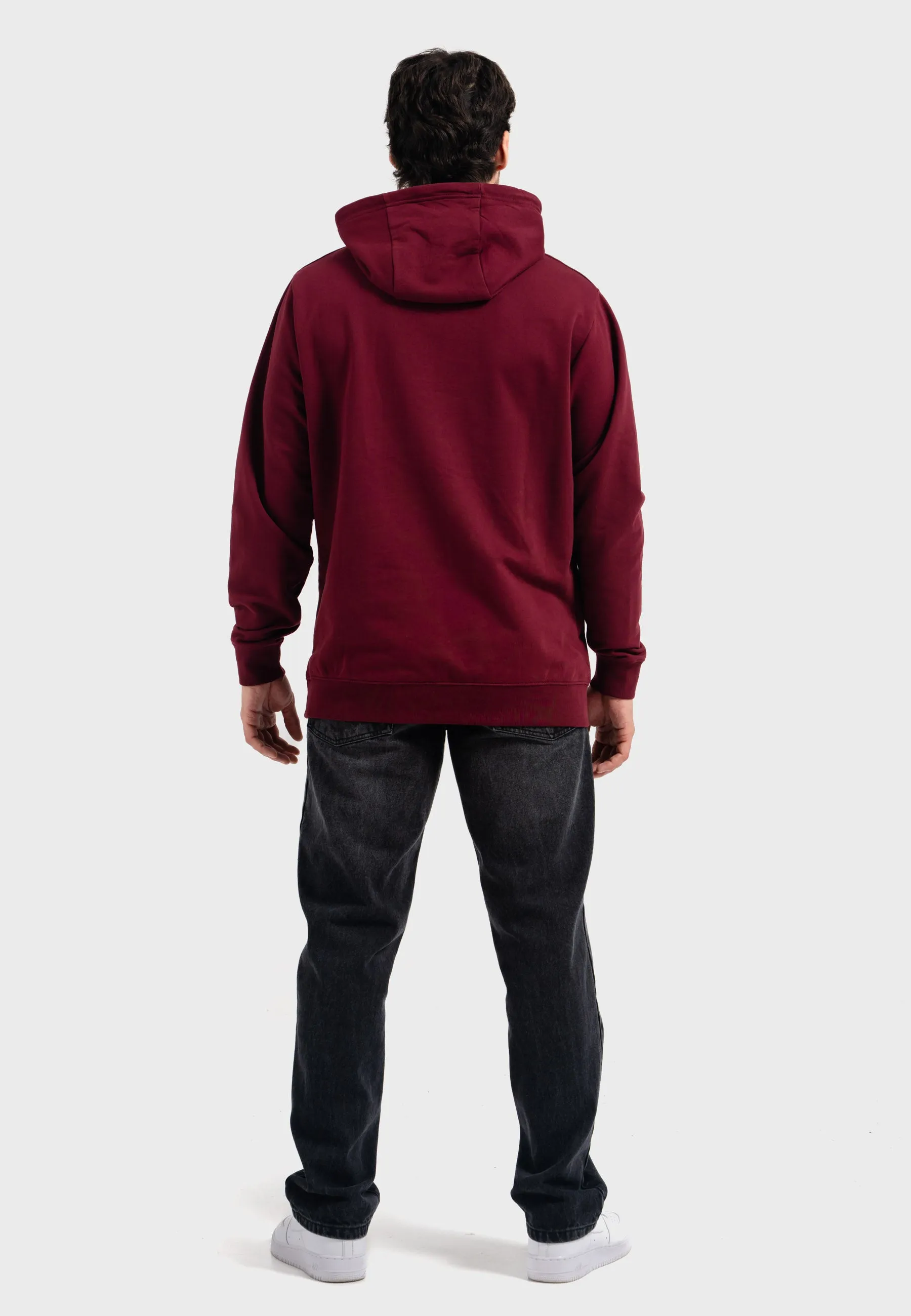 Oldskull Iconic Logo Hoodie Burgundy