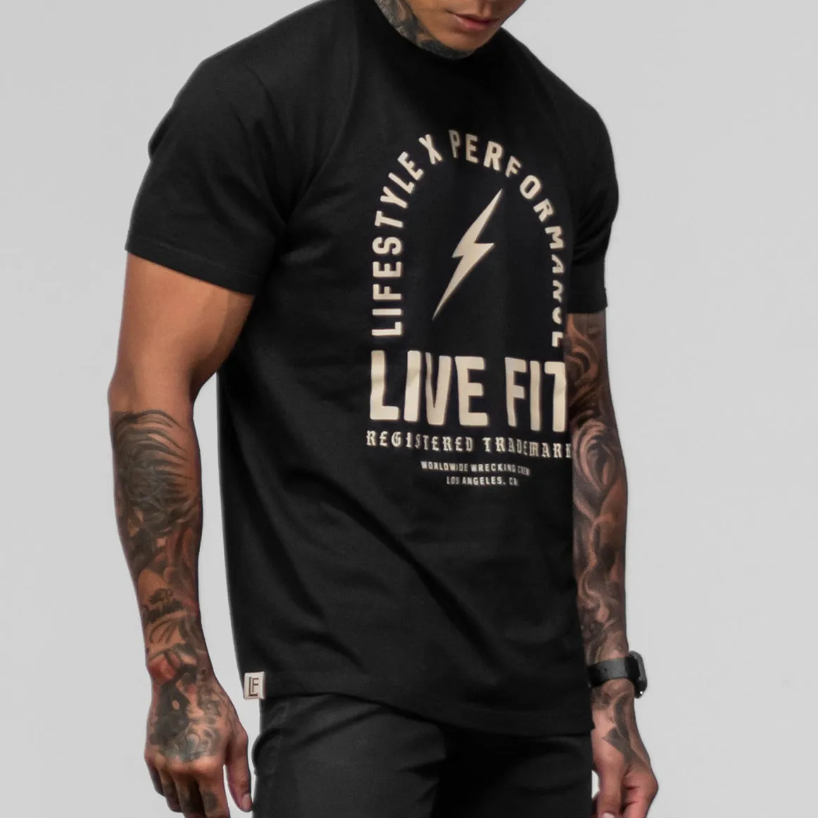 Register Trademark Tee -Black / Tan
