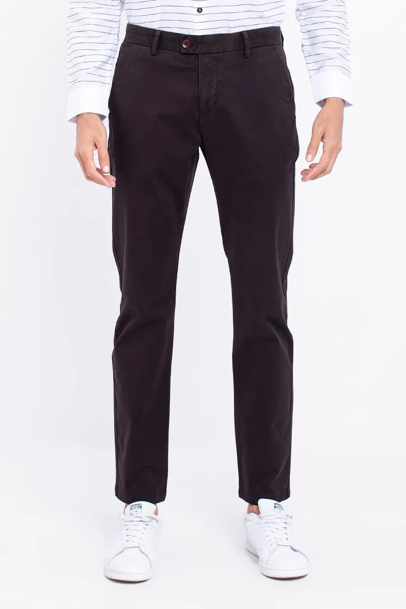 SF Dark Mahogany 2-Way Stretch Washed Chino