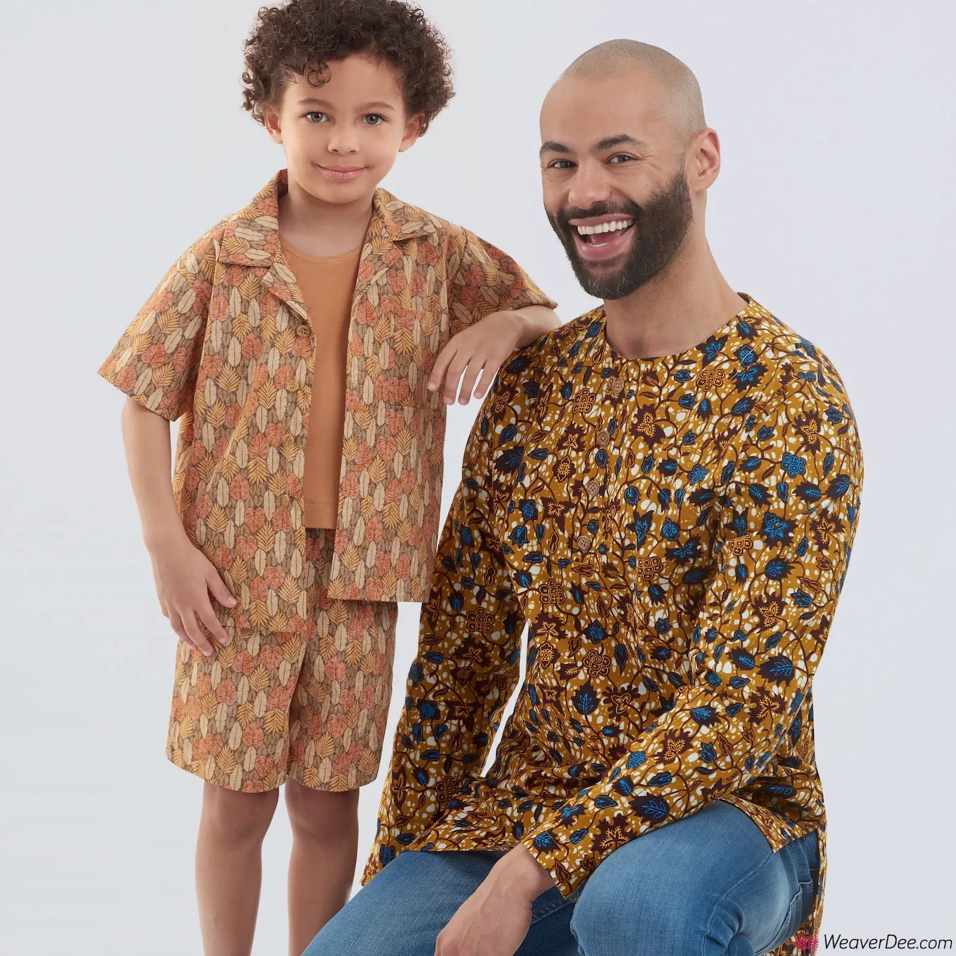 Simplicity Pattern S9158 Men's Half Buttoned Shirts