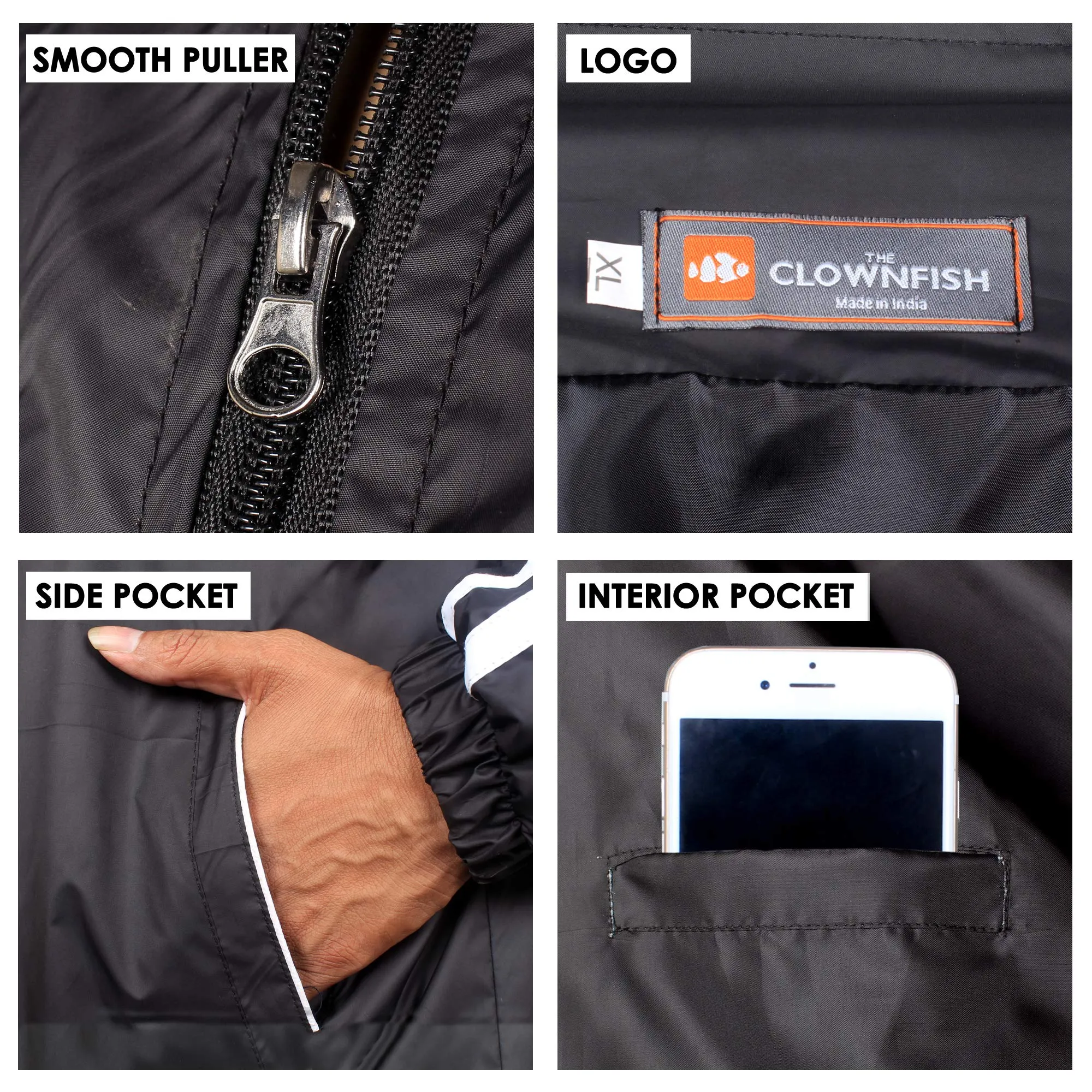 THE CLOWNFISH Men's Activewear Jacket- L Size