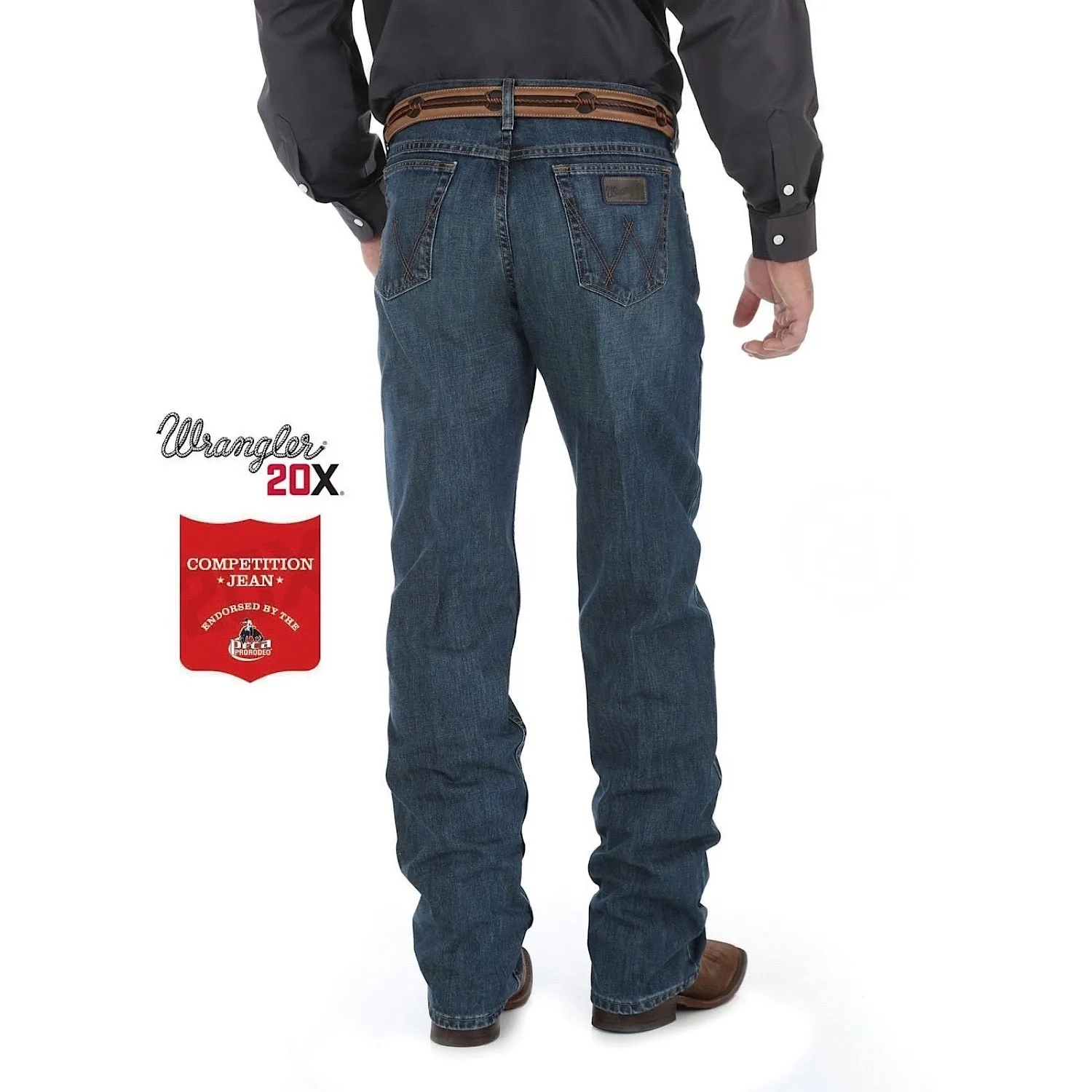 Wrangler Men's 20X Competition Relaxed Jean - River Wash